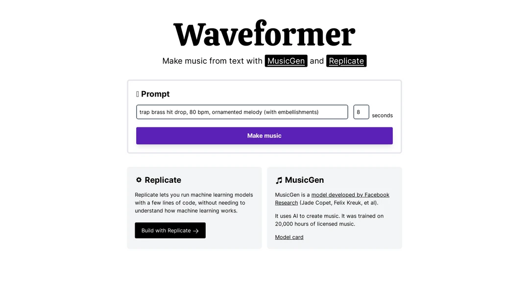 waveformer.replicate.dev