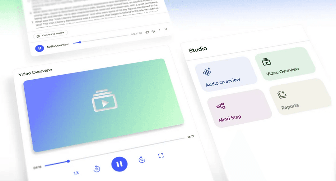 Google adds deep research and more file types to NotebookLM