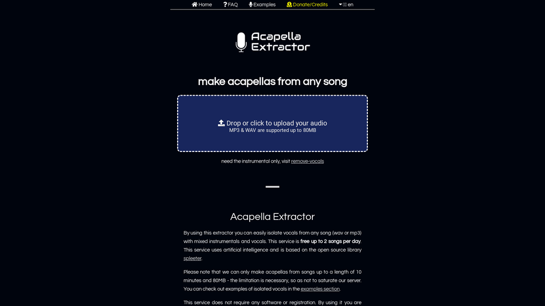 acapella-extractor.com
