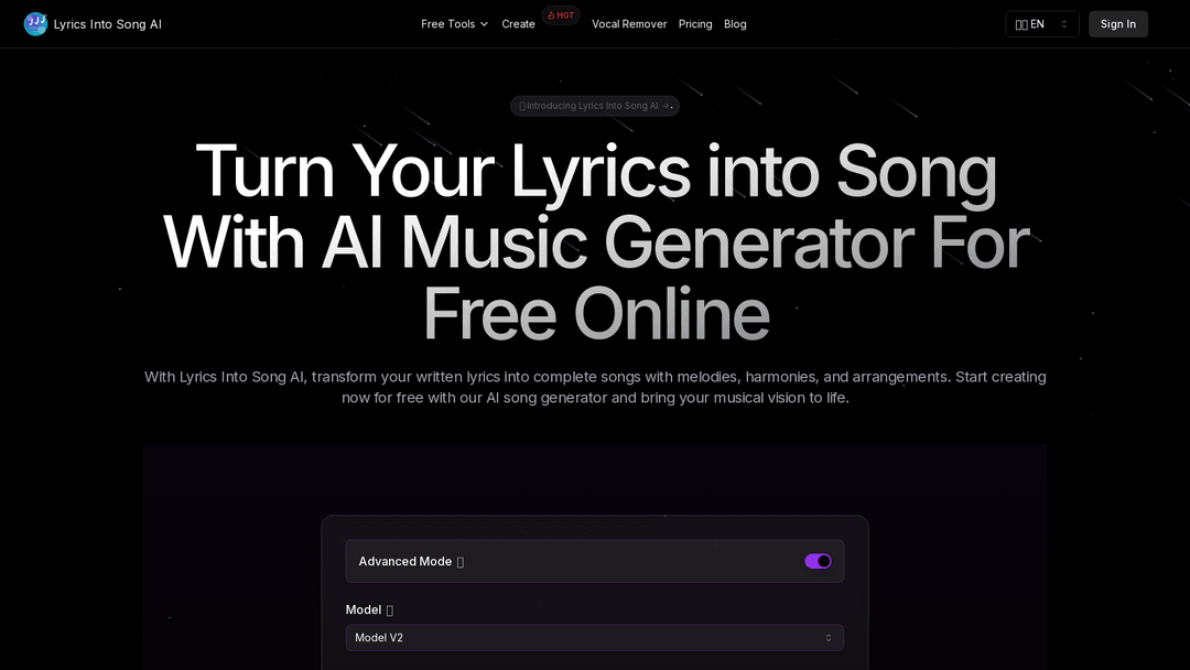 lyricsintosong.ai