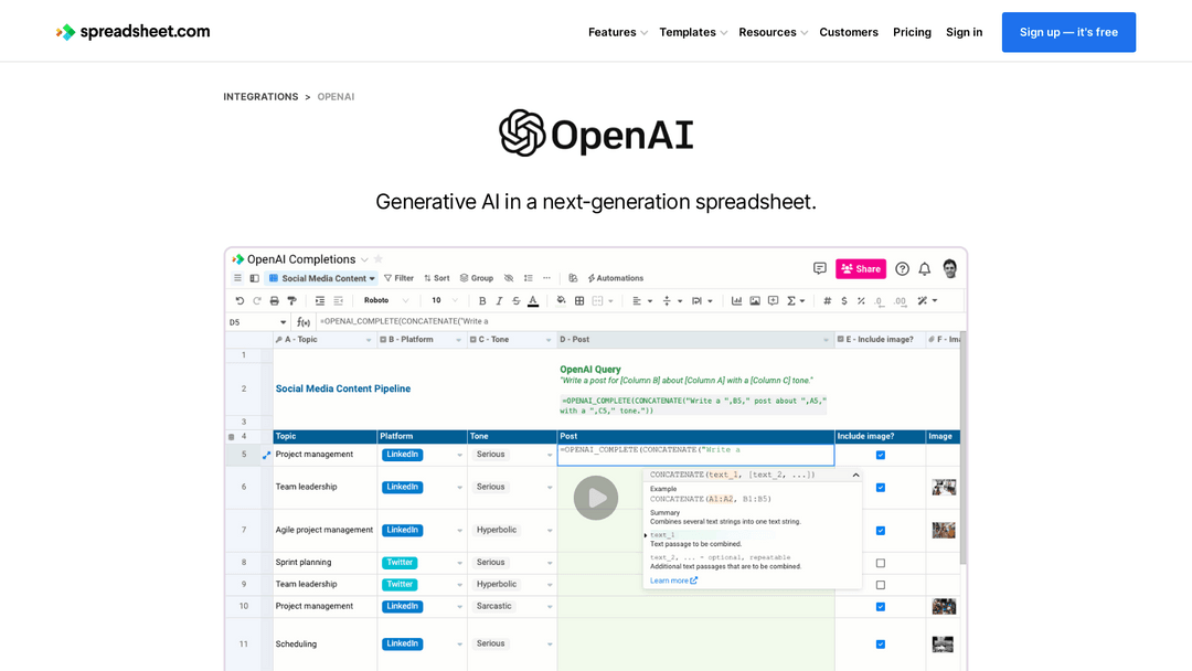 spreadsheet.com