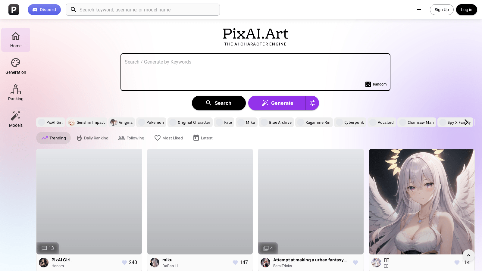 PixAI - AI Art Generator  Create Stunning Anime AI Art