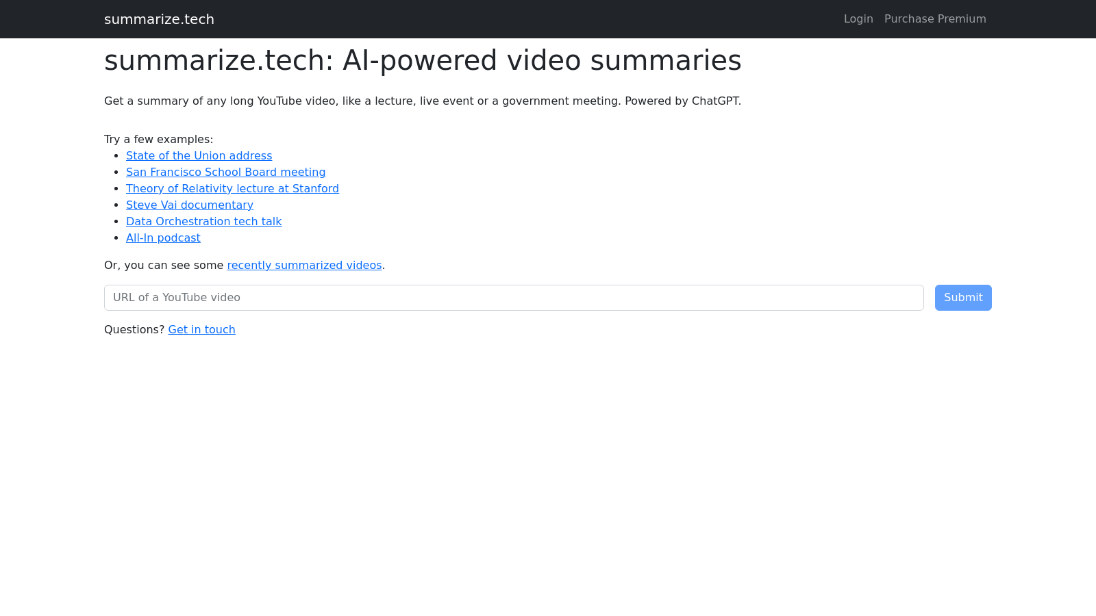 summarize.tech