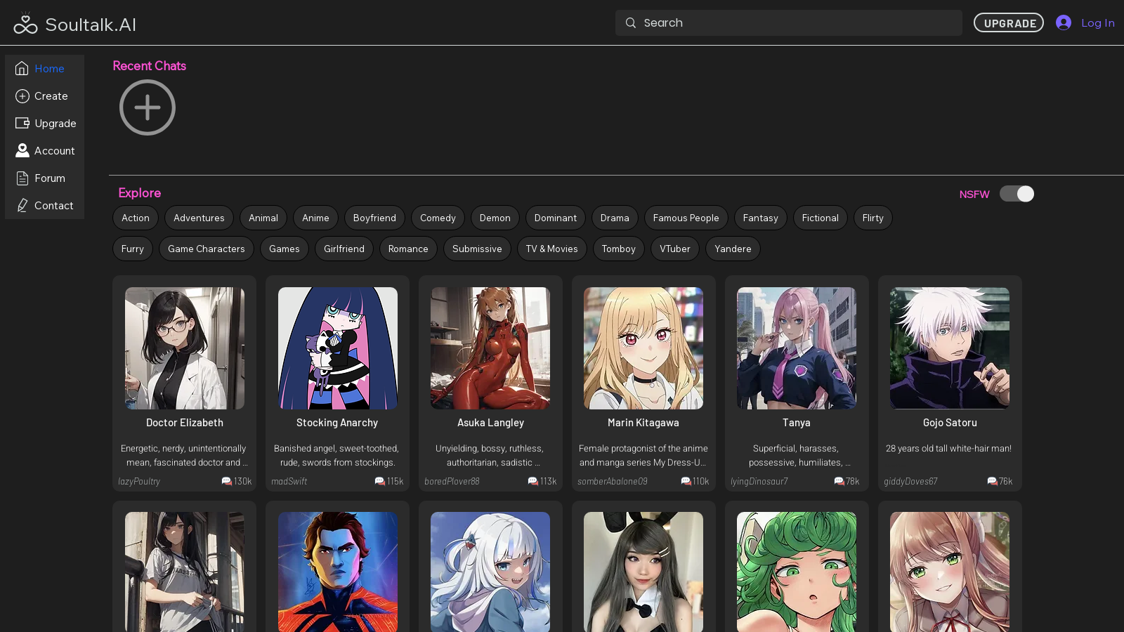 Soultalk.AI: Unleash Your Wildest Fantasies with Filter-Free Character Chat