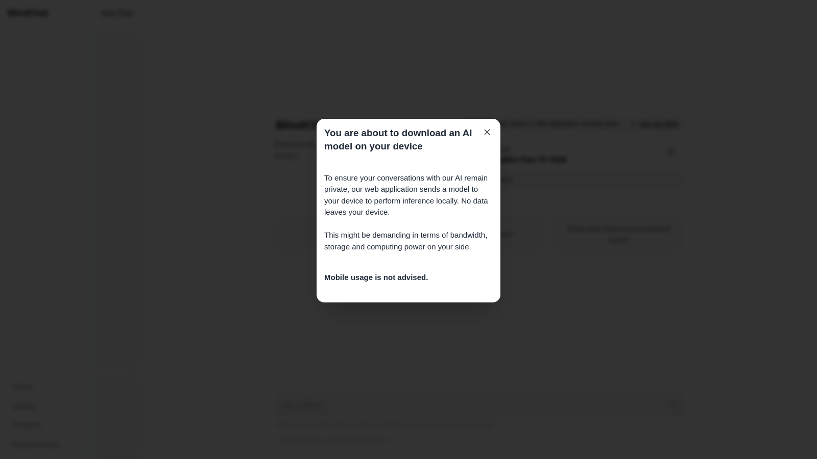 BlindChat: A new-age Conversational AI with max privacy