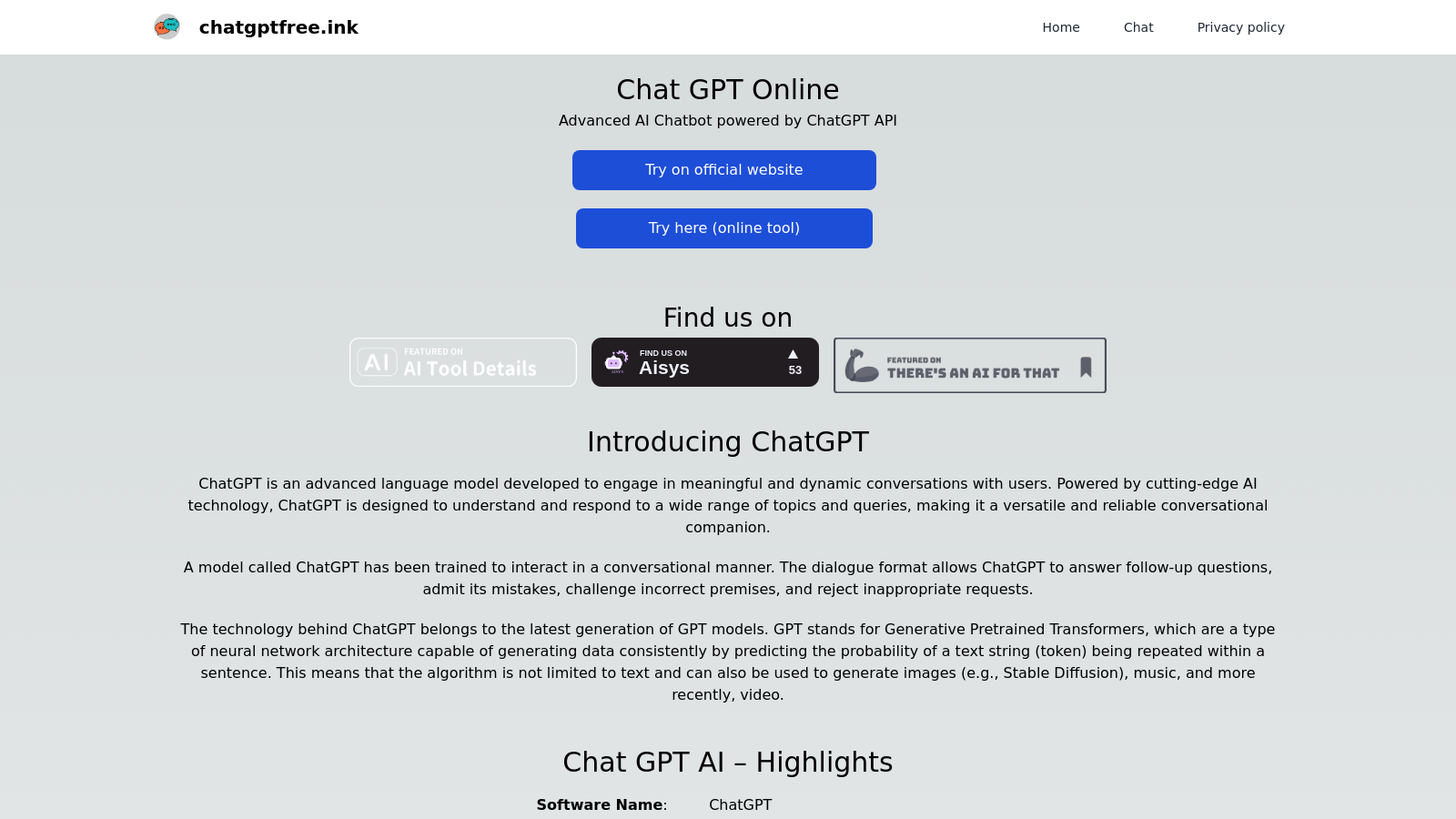 ChatGPT – The Advanced AI Chatbot Powered By ChatGPT API