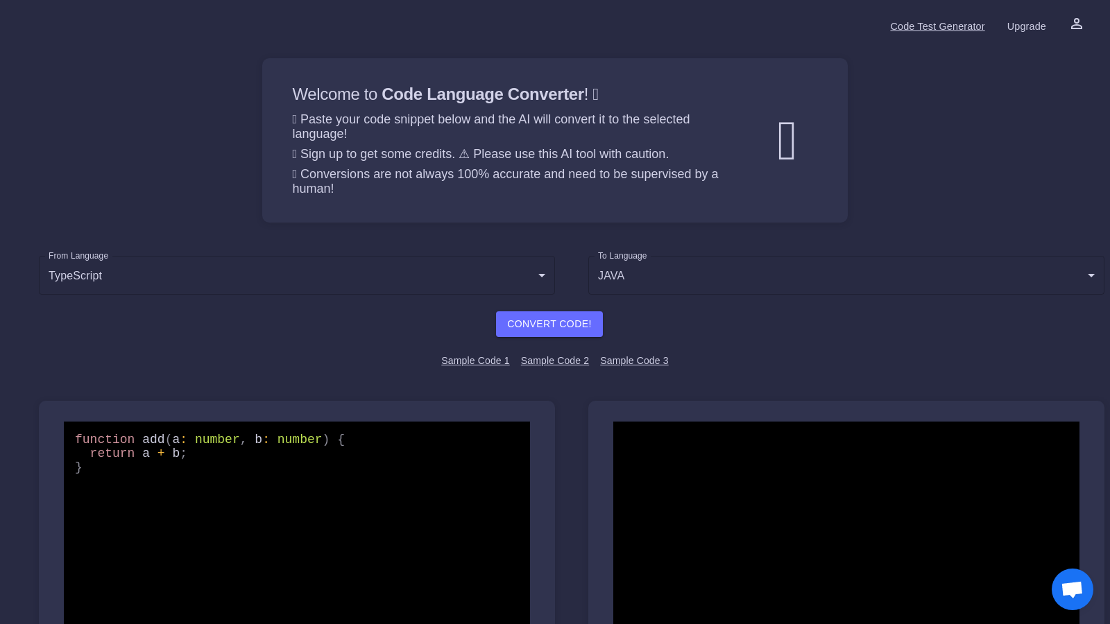 Code Language Converter Alternative sites