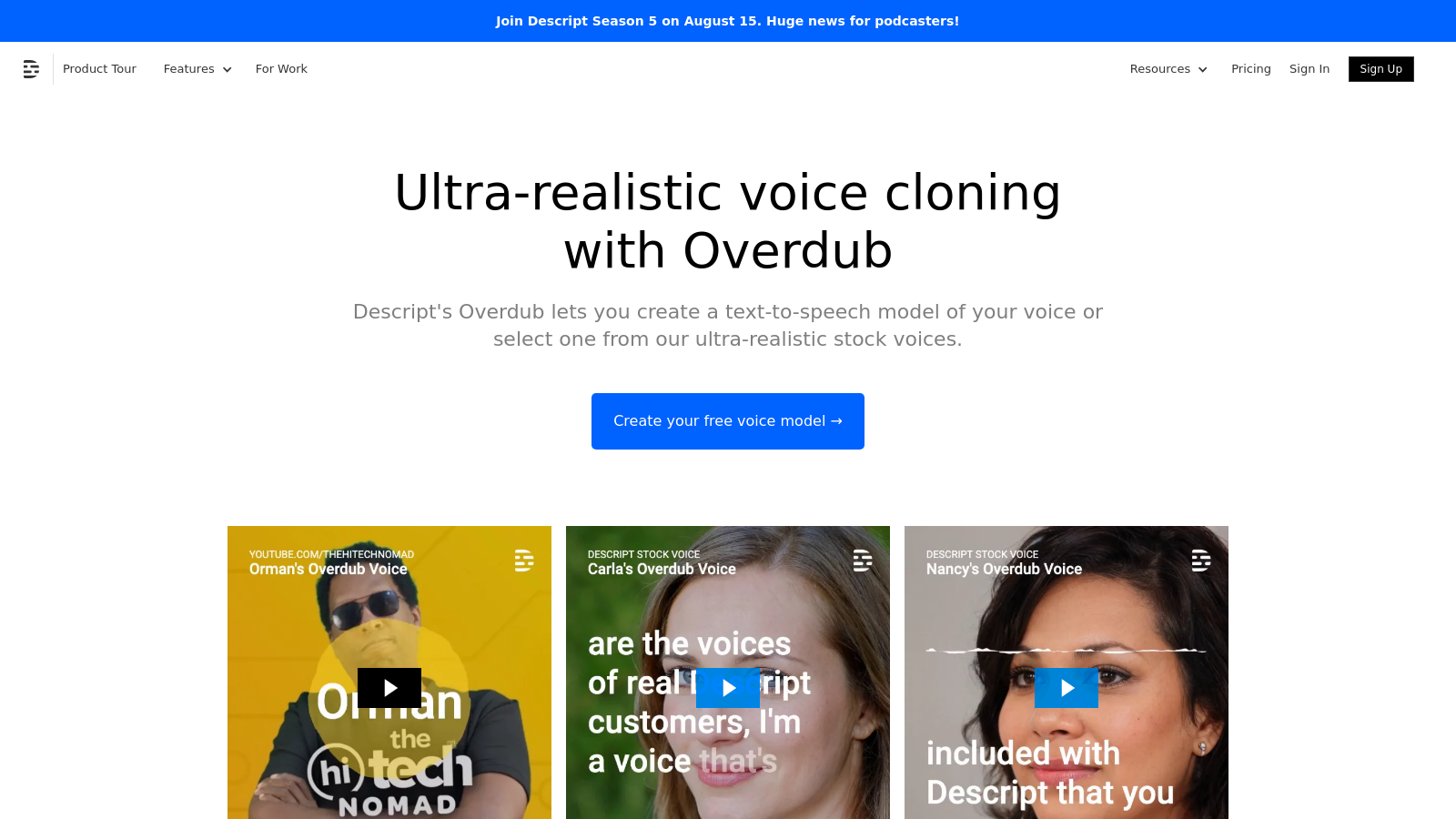 Descript: AI-Powered Audio/Video Editing