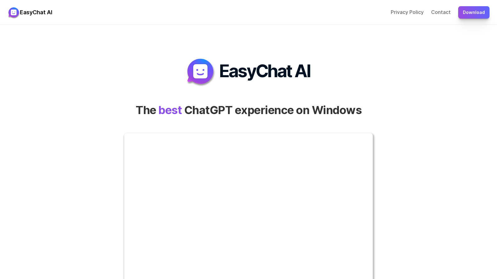 EasyChat AI: Revolutionizing the ChatGPT Experience on Windows