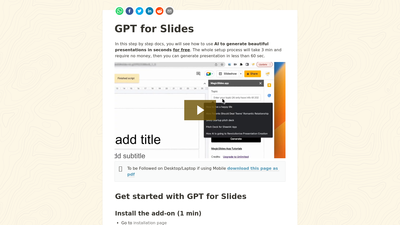 GPT for Slides