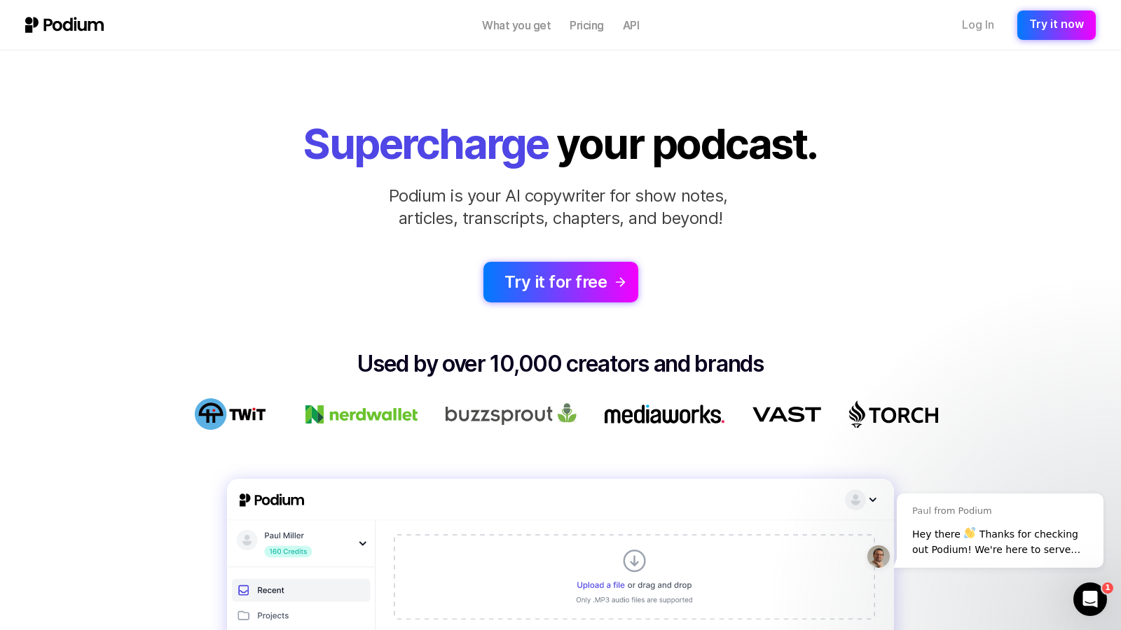 Boost Your Podcast Production with Podium | AI-Powered Creation Tools