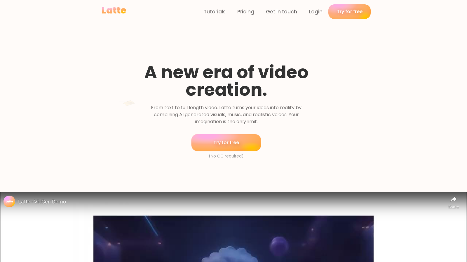 Latte – Revolutionizing Video Creation with AI Technology