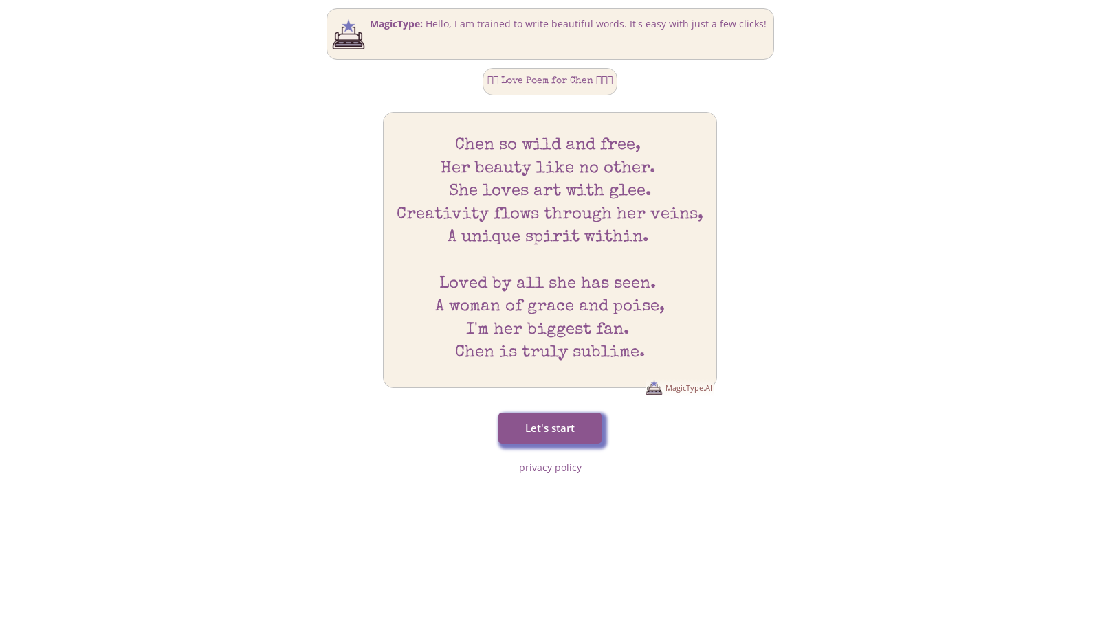 MagicType: Write beautiful words with ease
