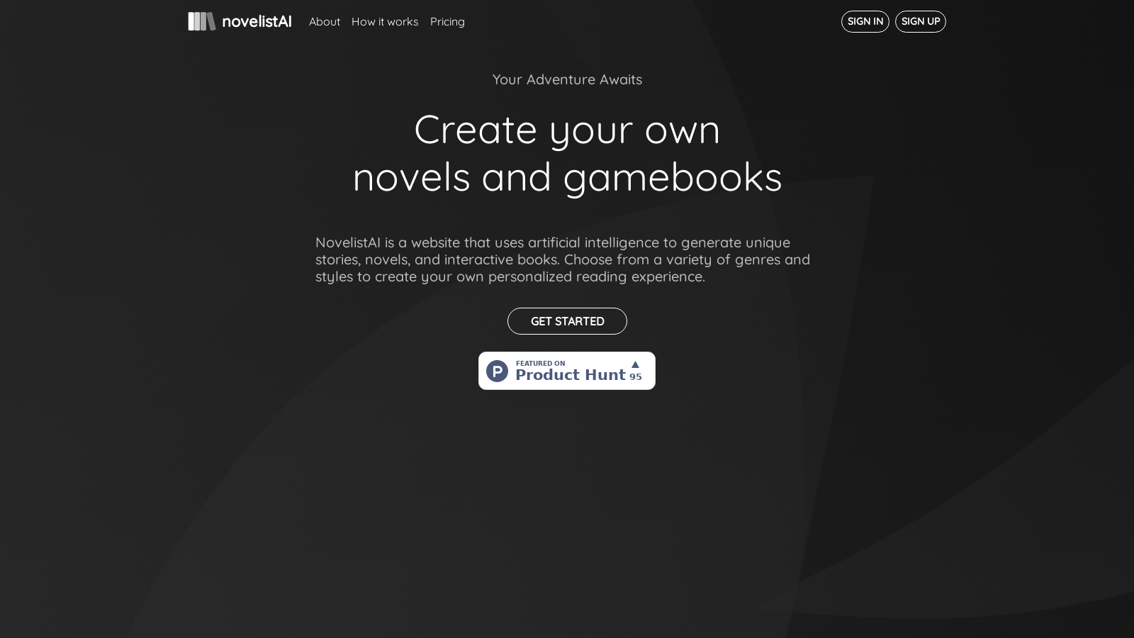 NovelistAI – Read and Write AI-Generated Novels