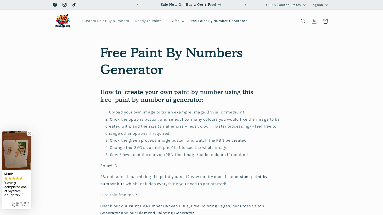 Paint By Number AI Generator Alternative sites