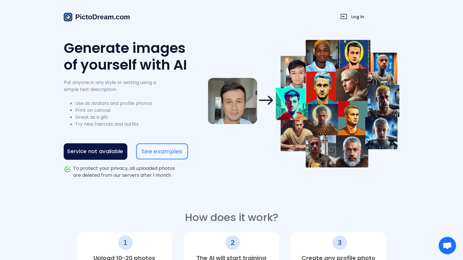 PictoDream.com – Personalized AI-Generated Images