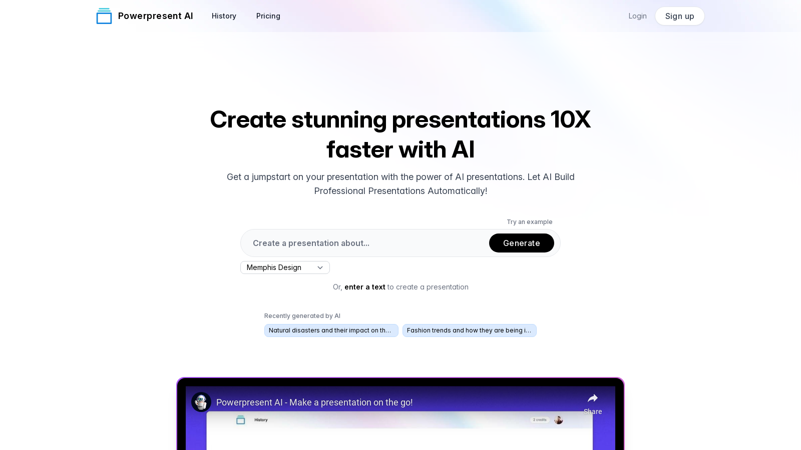 Powerpresent AI: Stunning Presentations Made Easy & Fast