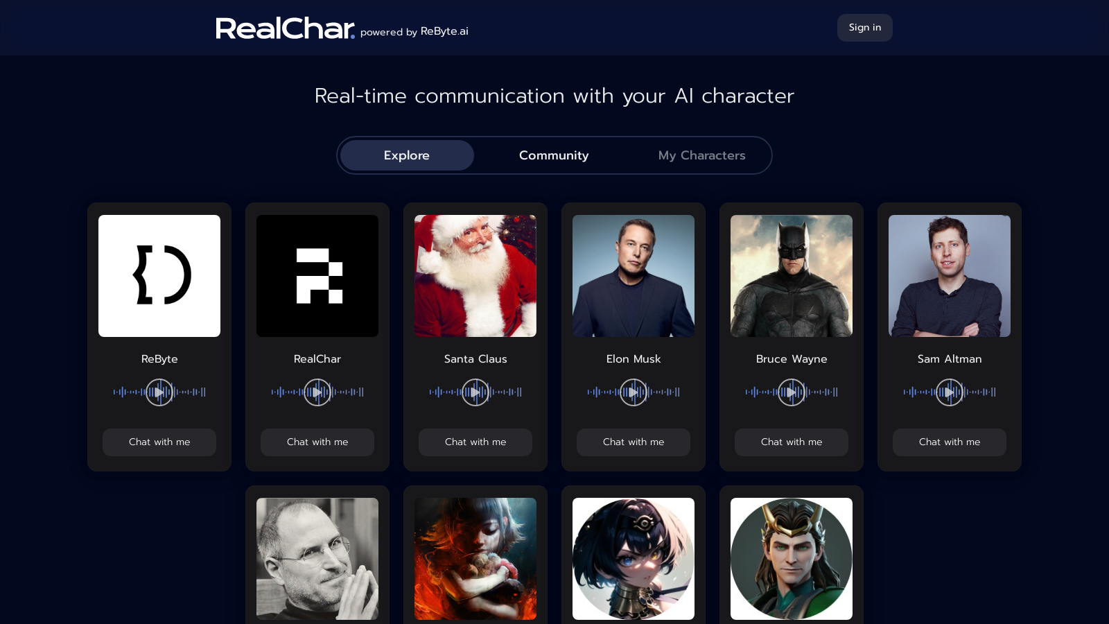 Engage with Your Custom AI Character – Real-time Interaction