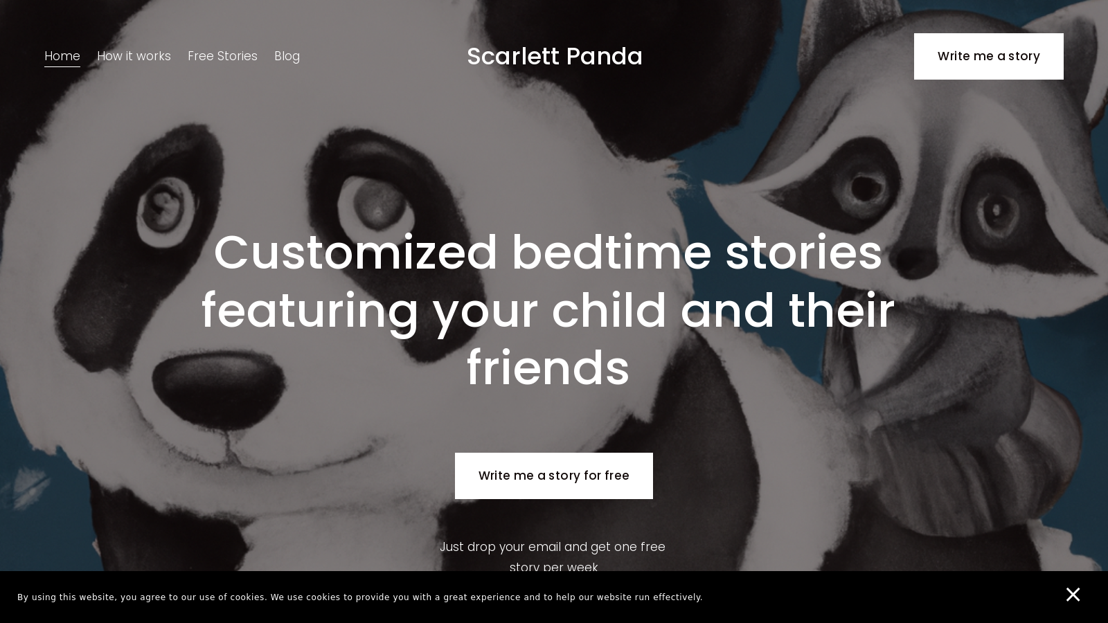 Scarlett Panda – Customized Short Bedtime Stories