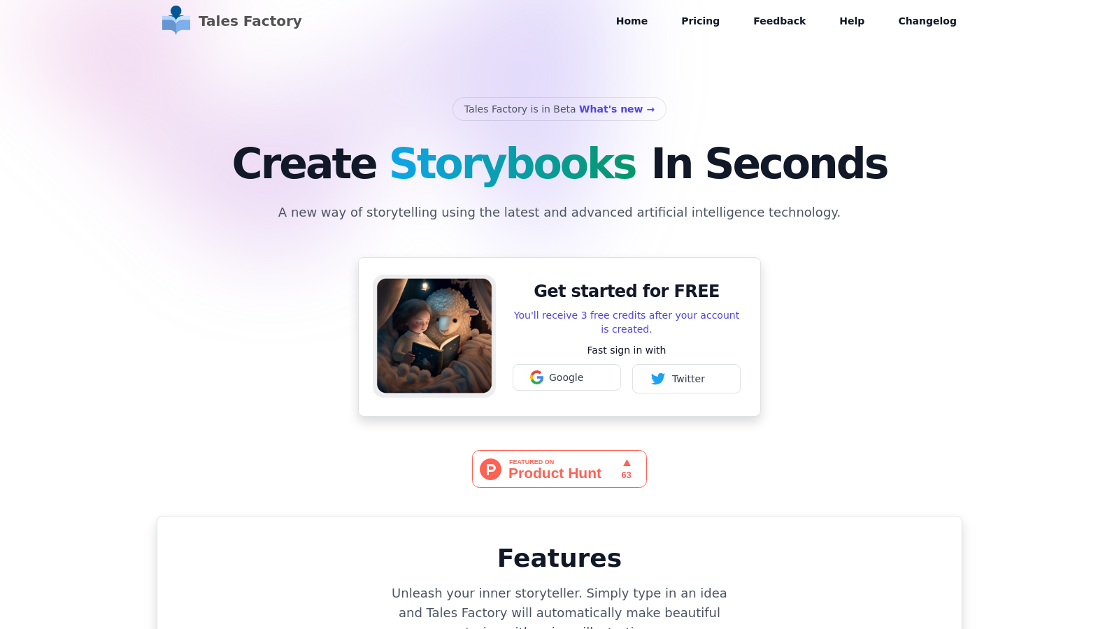 Tales Factory: AI Storybook Creator