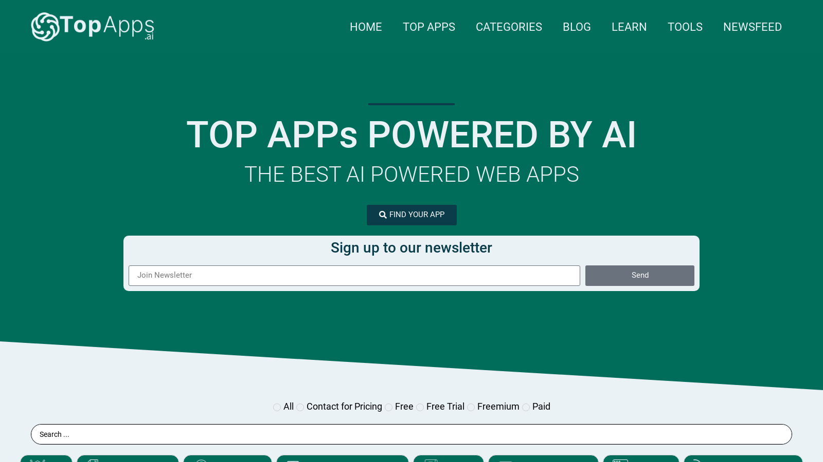 Discover Top AI-Powered Apps – Find Your Perfect Web App Today