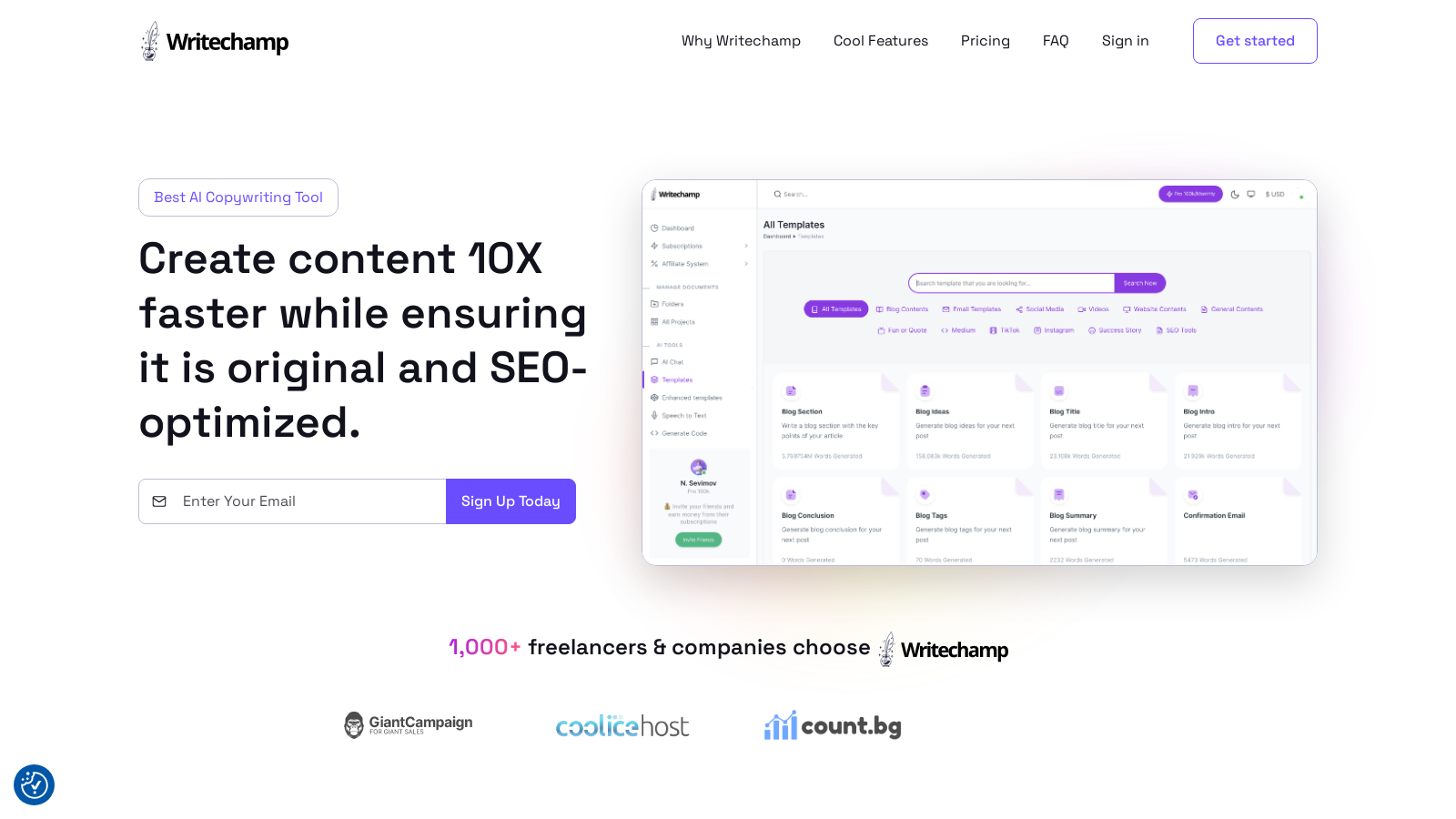Writechamp – Unleash AI-Powered Copywriting for Exceptional Content