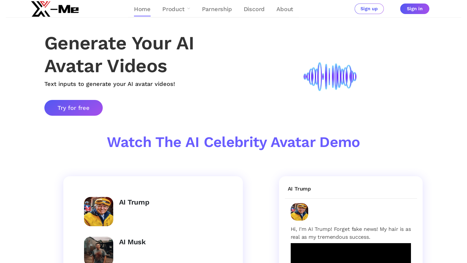 X-Me: Create Your Personal AI Avatar Videos Instantly